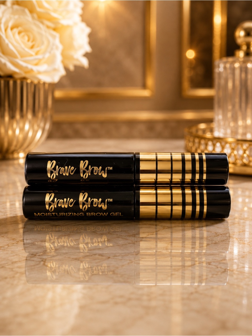 Belle Beauty Brave Brow Moisturizing Brow Gel Duo- Clear